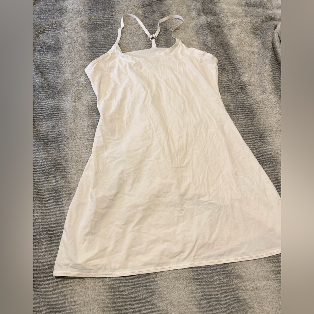 Outdoor Voices Athletic Tennis Dress Built In Shorts Womens Large White Short